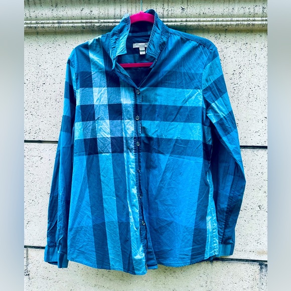 Burberry Tops Burberry Brit Long Sleeve Womens Button Down Blue